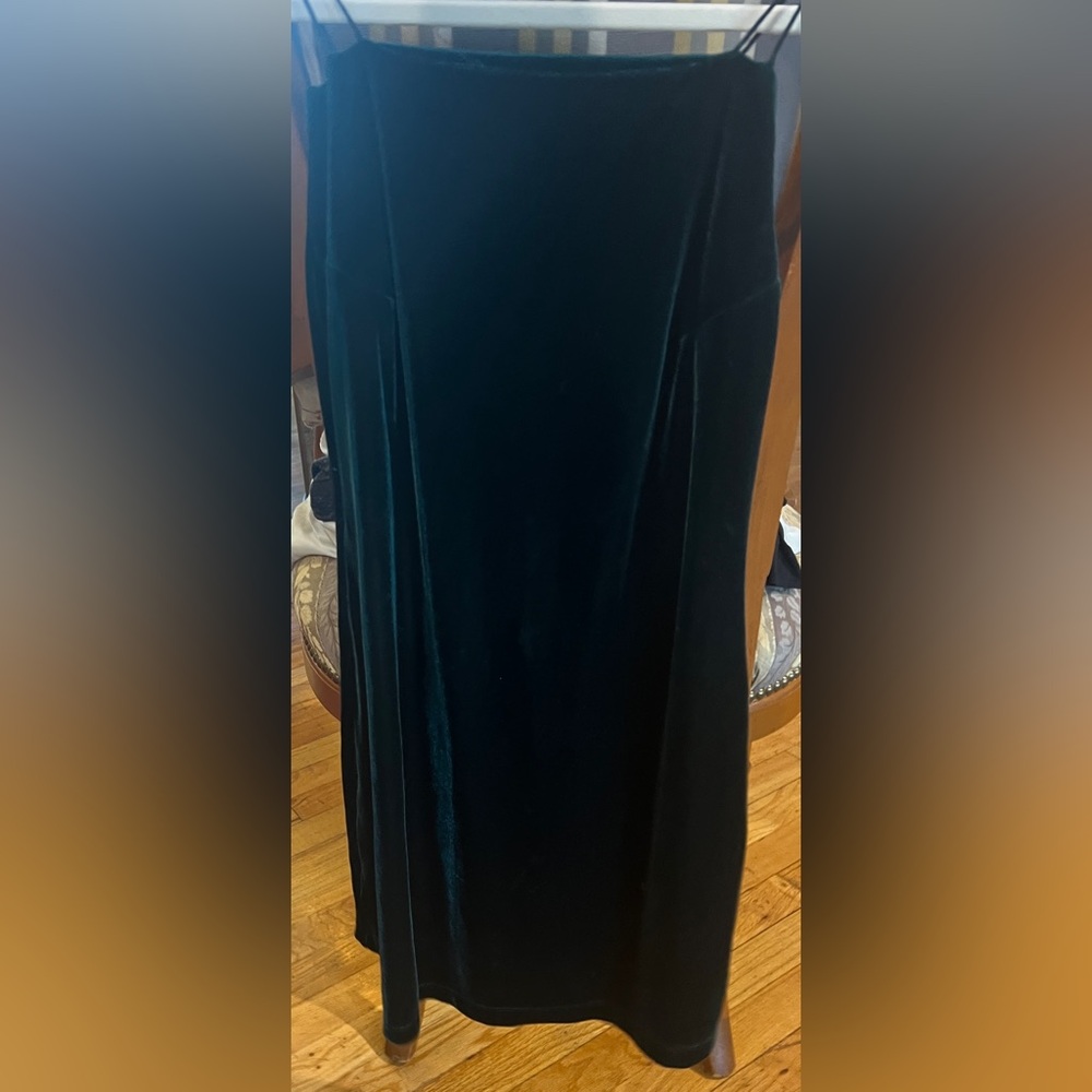 Elegant BCBG Green Velvet Dress